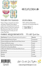 Tulips to Tango Quilt pattern