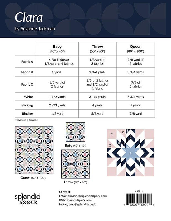 Clara Quilt Pattern