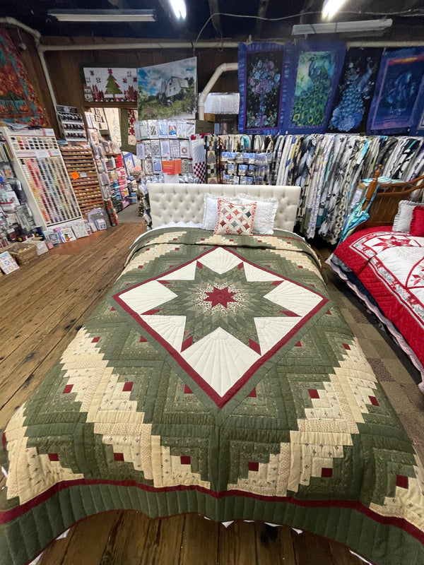 Log Cabin Lone Star Quilt