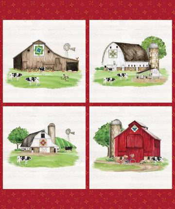 Spring Barns Quilts Panel