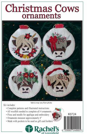 Christmas Cows Ornament Kit