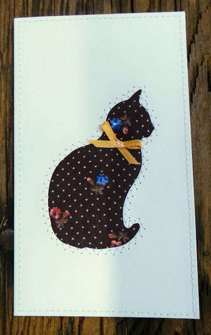 Cat Quilted Card